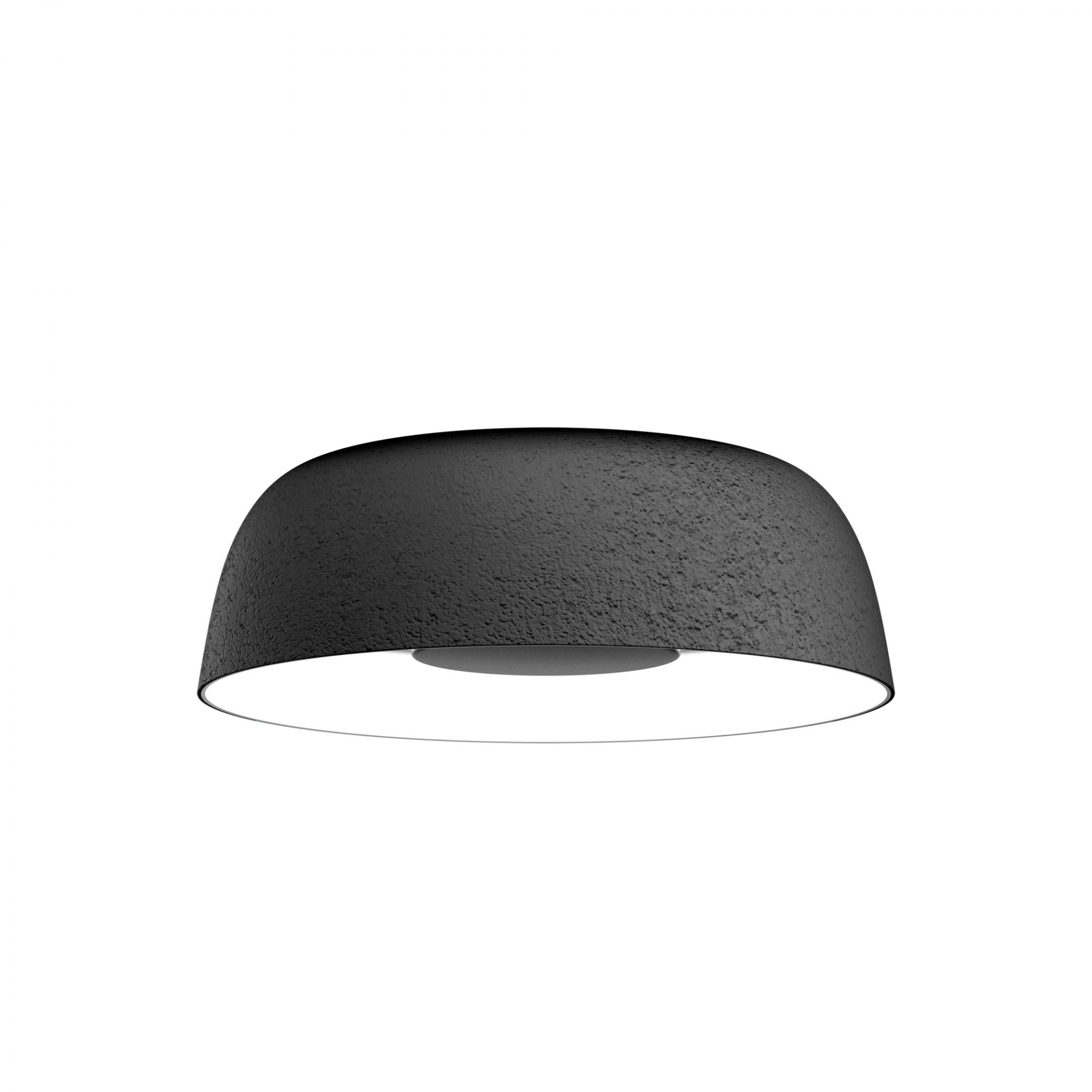 Schwarze Djembé Deckenleuchte von Marset mit LED-Beleuchtung für moderne Innenräume.